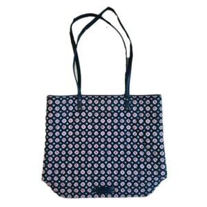 Vera Bradley Navy & Pink Quilted Classic Preppy Tote